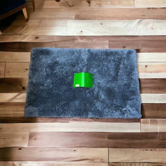 Kate Spade Charcoal Grey Bath Rug - Picture 1 of 2